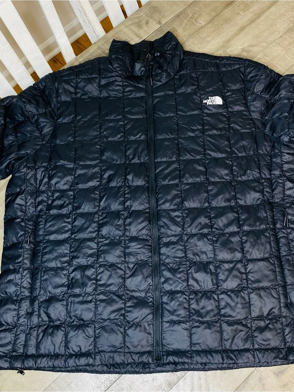 The North Face ThermoBall Eco Jacket Men's Black Quilted Puffer Full Zip Sz XXXL
